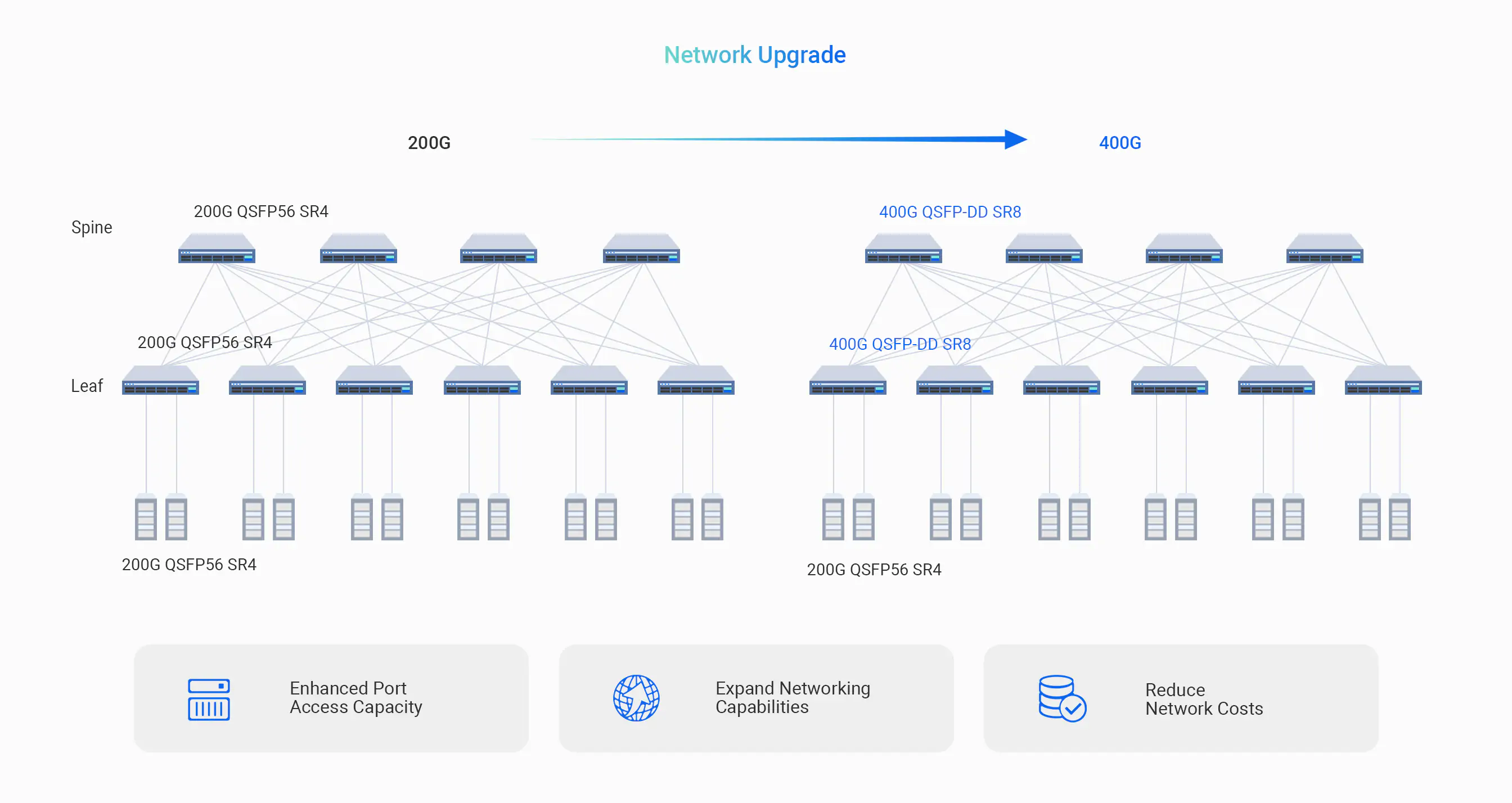 Cost-effective 400G Solution for Smooth Network Upgrade