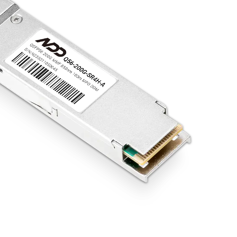 200GBASE-SR4 QSFP56 850nm 100m APC MMF InfiniBand HDR Module for Mellanox