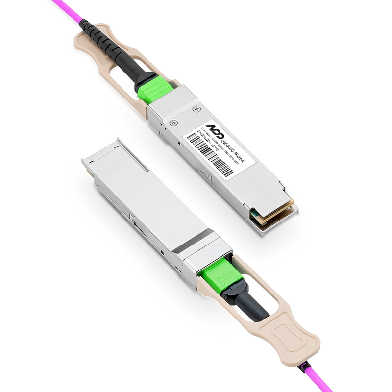 200GBASE-SR4 QSFP56 850nm 100m APC MMF InfiniBand HDR Module for Mellanox
