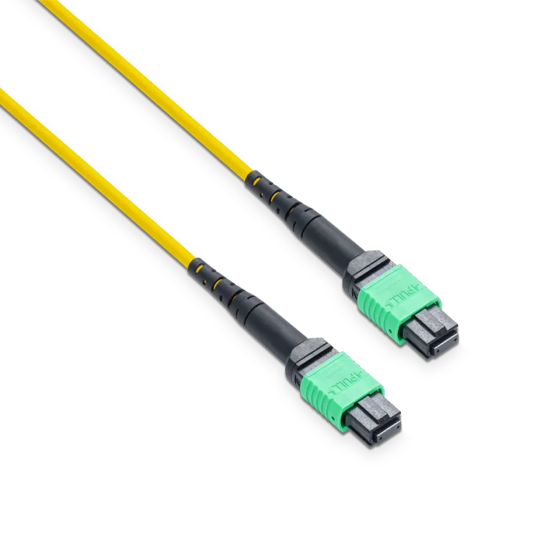 20m (66ft) MPO-12 APC (Female) to MPO-12 APC (Female) Yellow Single Mode Elite Trunk Cable for Mellanox