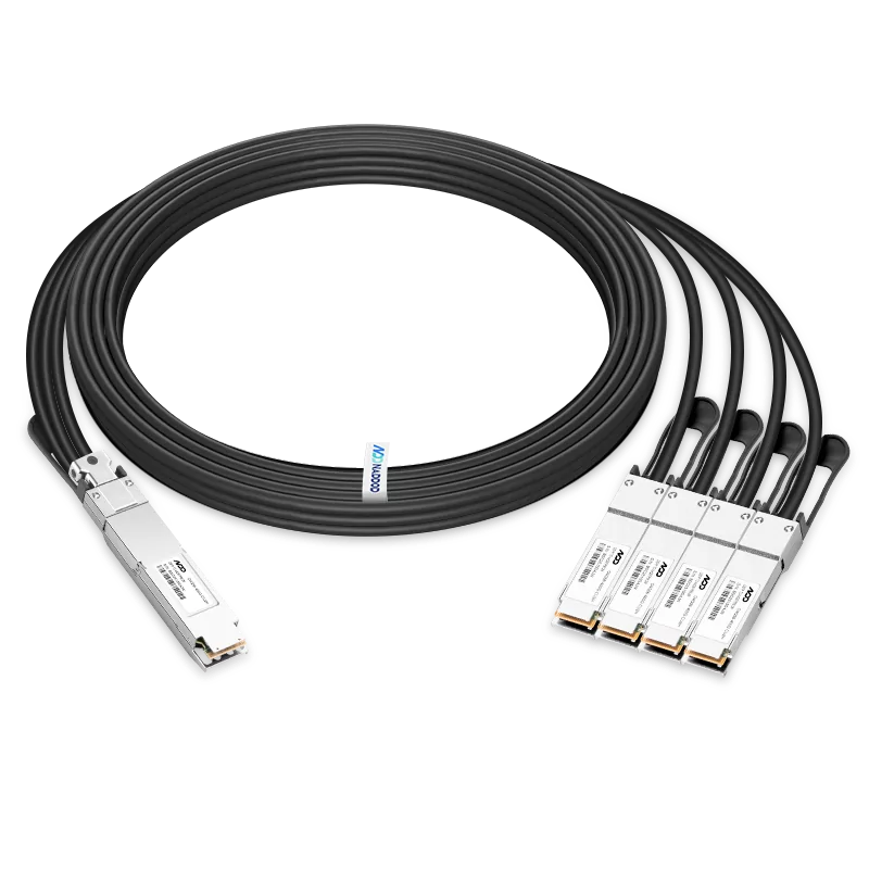2m (7ft) 400G OSFP to 4X100G QSFP56 Breakout InfiniBand HDR Passive Direct Attach Copper for Mellanox
