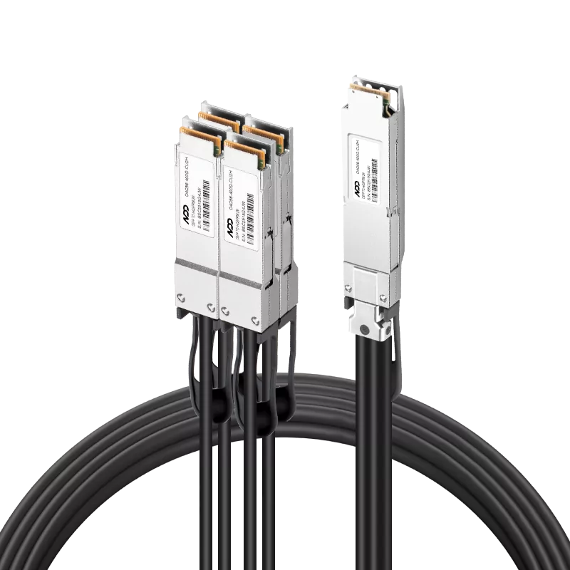 2m (7ft) 400G OSFP to 4X100G QSFP56 Breakout InfiniBand HDR Passive Direct Attach Copper for Mellanox