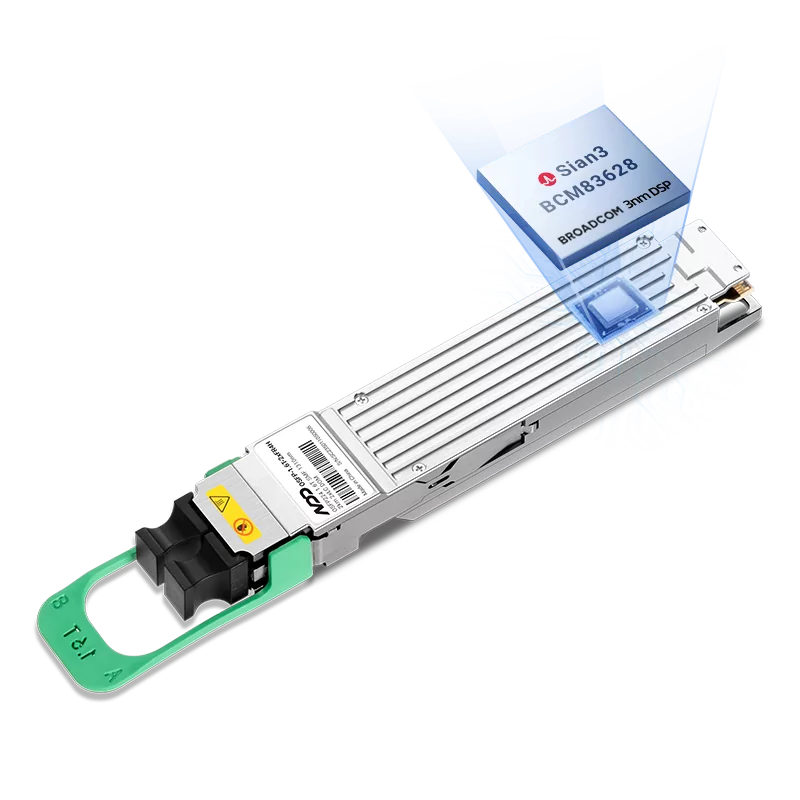 NVIDIA/Mellanox MMS4A50-XM (980-9IAS0-00XM00) Compatible 1.6T 2xFR4/FR8 OSFP224 IHS/Closed Finned Top PAM4 1310nm 2km SMF DOM Dual LC Duplex InfiniBand XDR Transceiver Module for Quantum-X800 Air-Cooled Switches