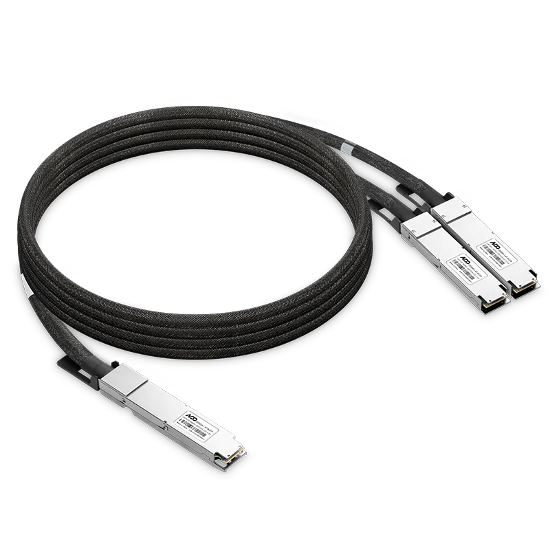 NVIDIA/Mellanox MCA7K10-X02A Compatible ACC 2.5m (8.2ft) Twin-port 2x800Gb/s OSFP224 IHS/Closed Finned Top to 2x800Gb/s OSFP224 RHS/ Flat Top InfiniBand XDR Active Copper Splitter Cable