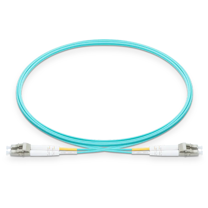 1m (3ft) OM3 LC UPC to LC UPC Duplex  OFNP 2.0mm Fiber Optic Patch Cable