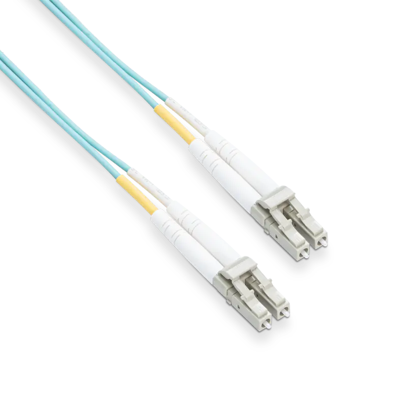 1m (3ft) OM3 LC UPC to LC UPC Duplex  OFNP 2.0mm Fiber Optic Patch Cable