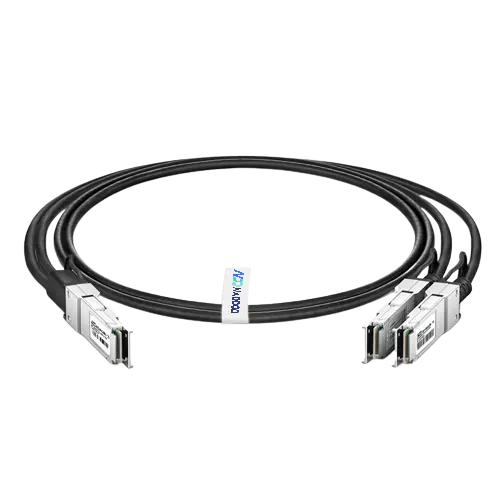 4m (13ft) 100Gb QSFP28 to 2X50Gb QSFP28 Passive Direct Attach Copper Breakout Cable for Nvidia/Mellanox 26AWG