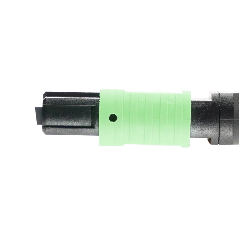 15m (49ft) MFP7E40-N015 MPO-12 APC Female to 2 MPO-4 APC Female Single Mode Elite Breakout Cable