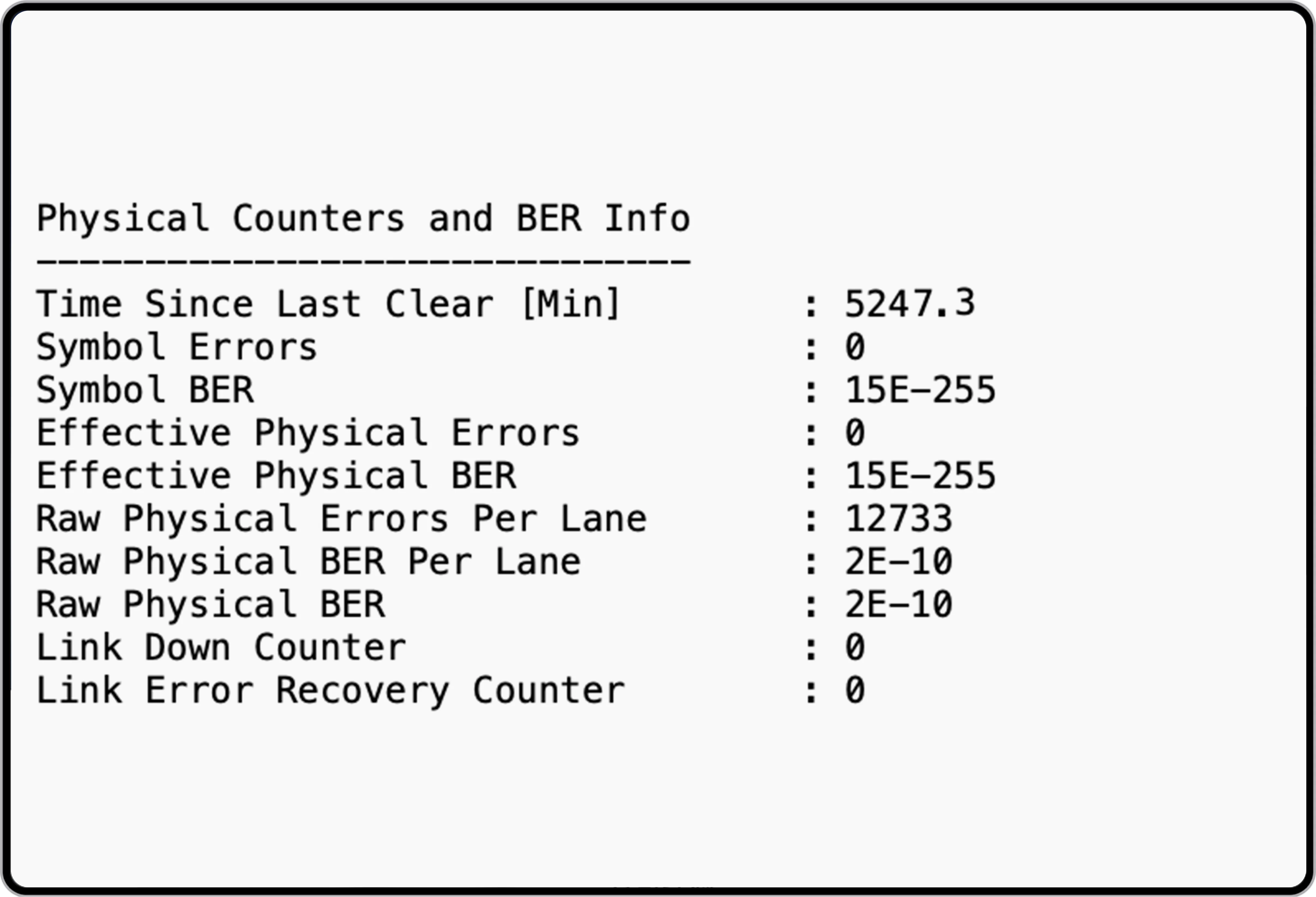 Test result