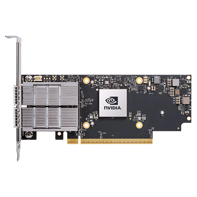 NVIDIA/Mellanox MCX755106AS-HEAT ConnectX-7 InfiniBand Adapter Card, NDR200 200Gb/s, Dual-Port QSFP112, PCIe 4.0/5.0 x 16, Tall Bracket